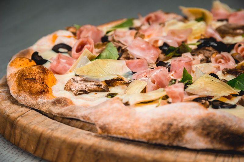 Truffle Mushroom vegetarian pizza